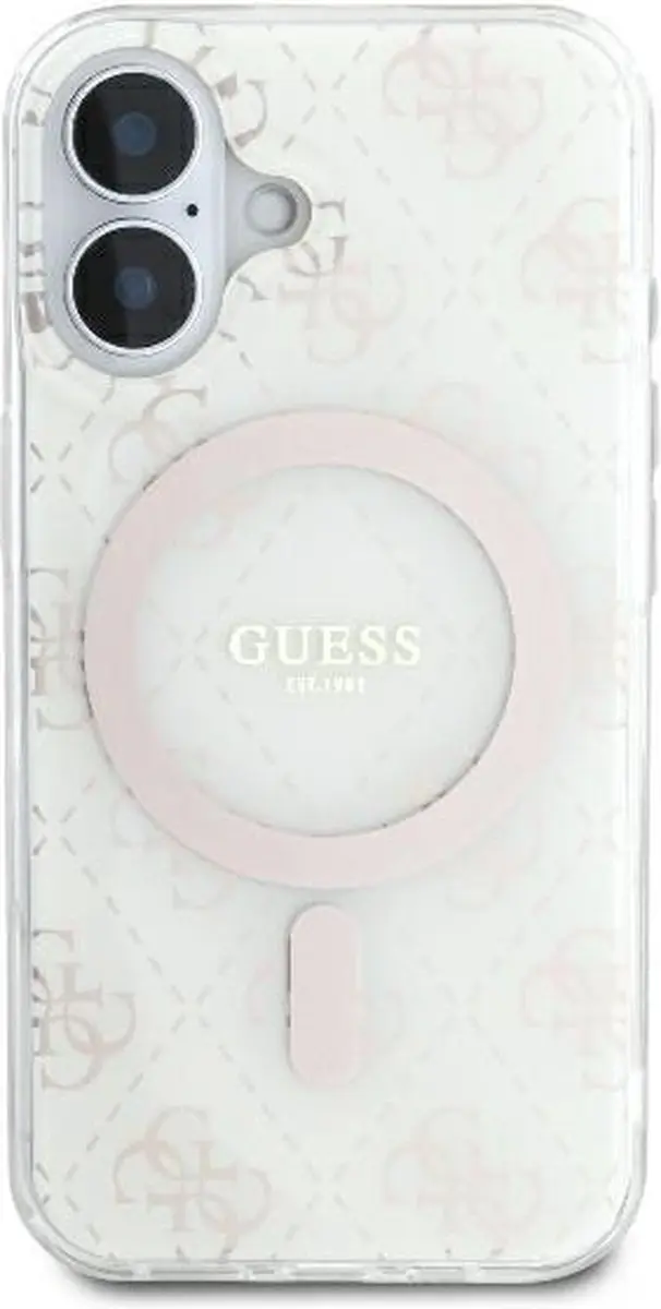 Guess GUHMP16SH4DTEH iPhone 16 Hardcase - Transparant