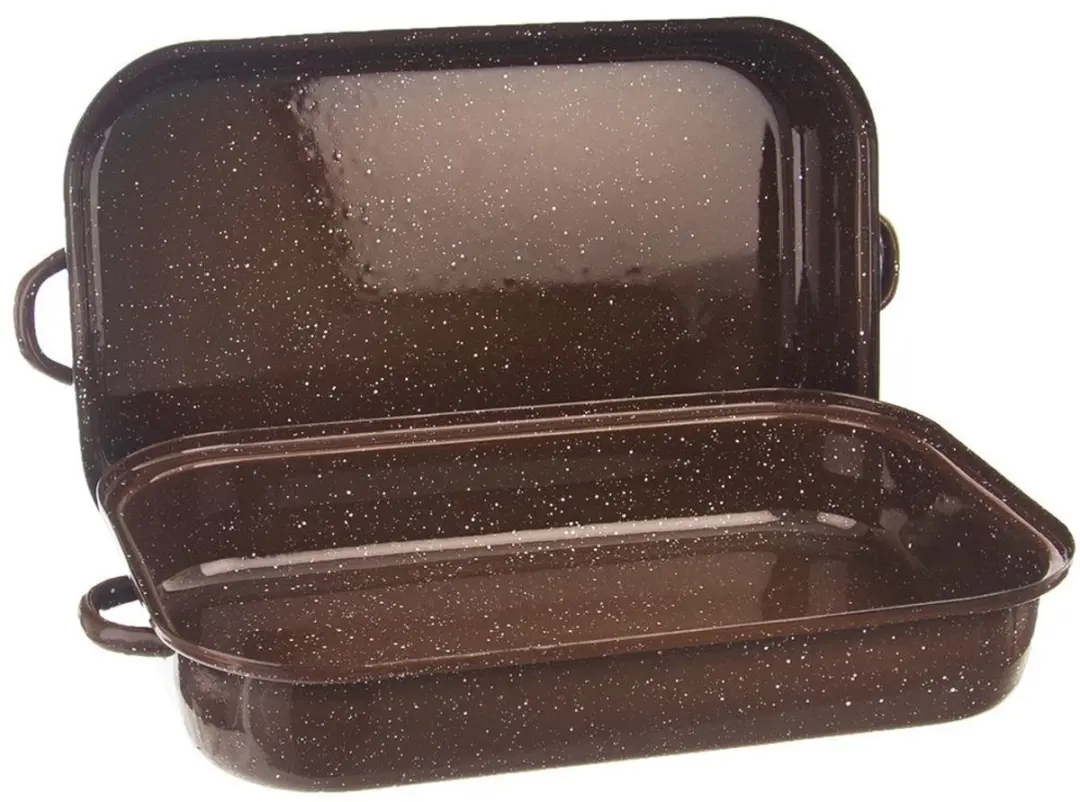 Orion Rechthoekige Emaleren Braadpan 1,5L - 2 Stuks
