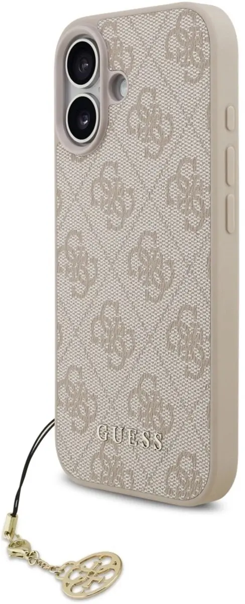 Guess 4G Charm Backcover iPhone 17 - Roze - MagSafe