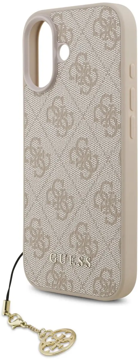 Guess 4G Charm Backcover iPhone 17 - Roze - MagSafe