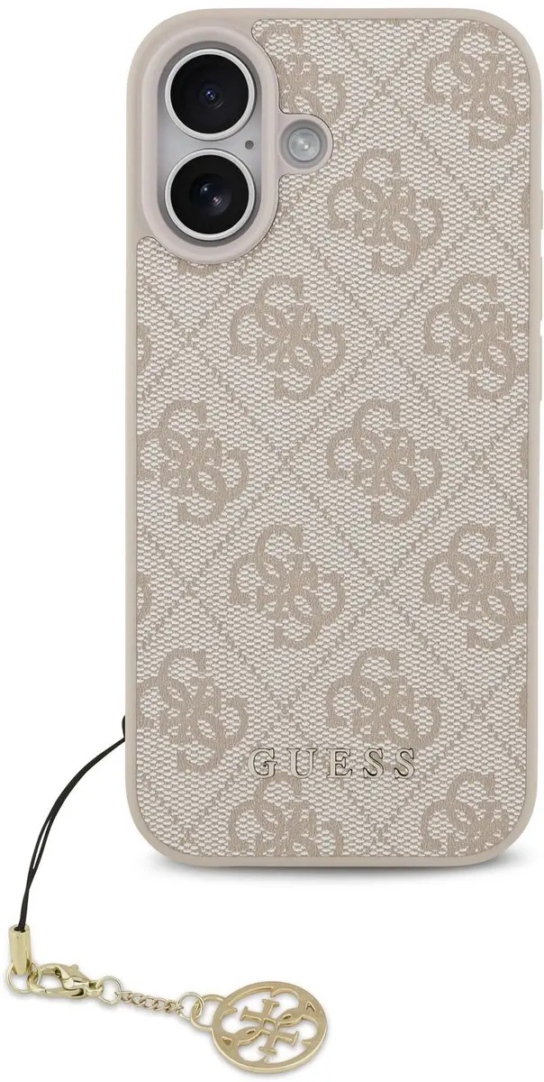 Guess 4G Charm Backcover iPhone 17 - Roze - MagSafe
