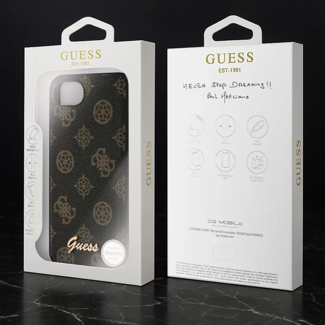 GUESS MagSafe Hoesje iPhone 17e - Zwart