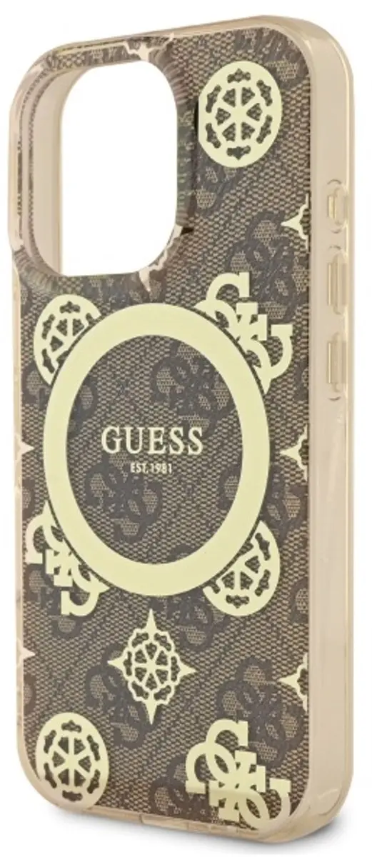 Guess iPhone 16 Pro Backcover Magsafe IML - Bruin GUHMP16LH4PYEEW