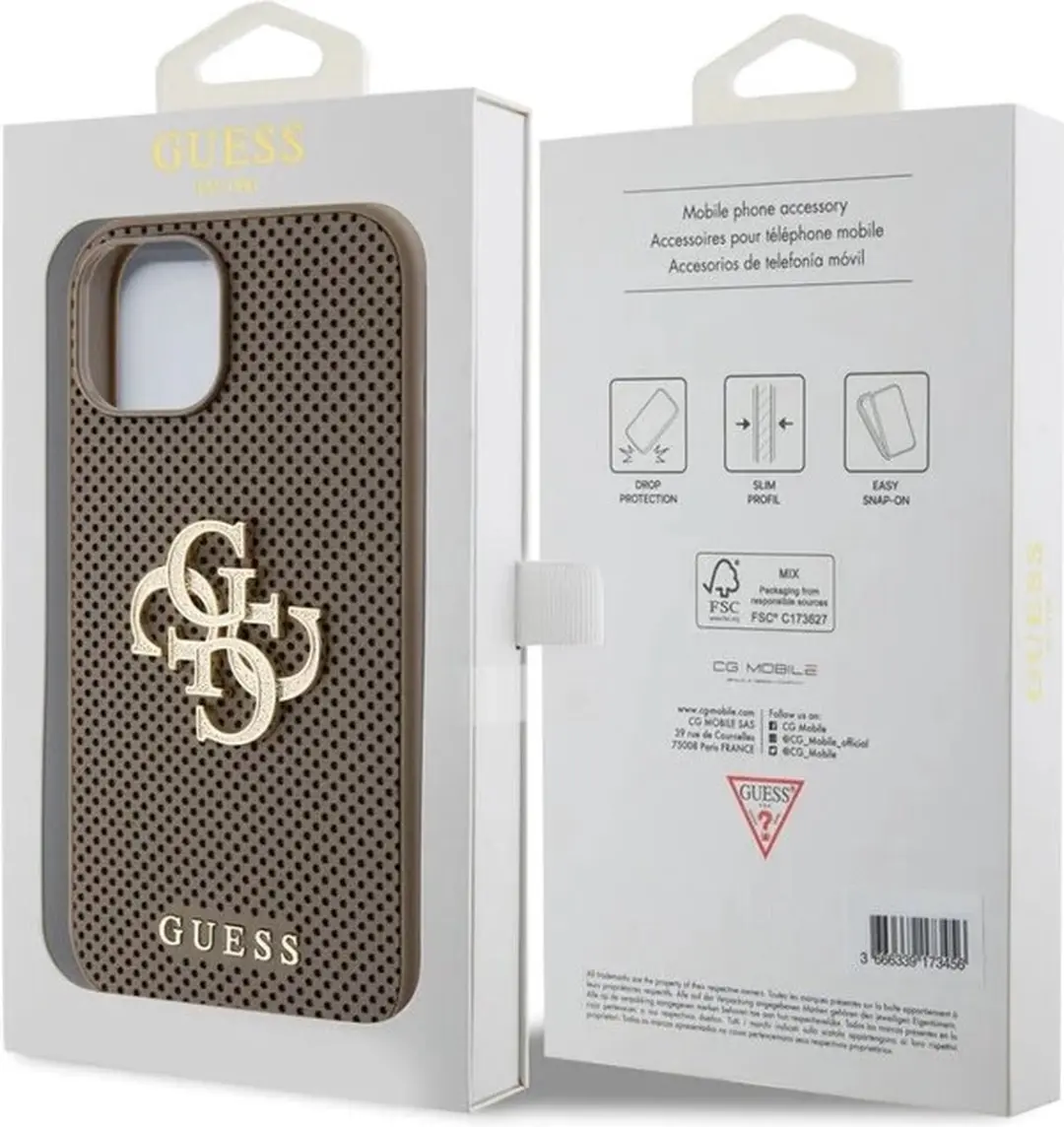 GUESS iPhone 15/14 Plus Hardcase - Bruin - afbeelding 6 van 6