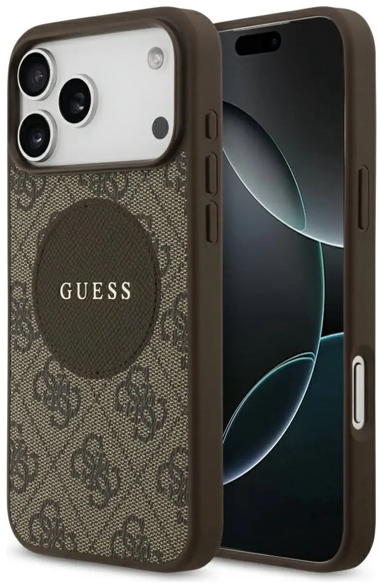 GUESS 4G Circle Classic Logo Hoesje iPhone 17 Pro Max - Zwart - MPN 3666339490034