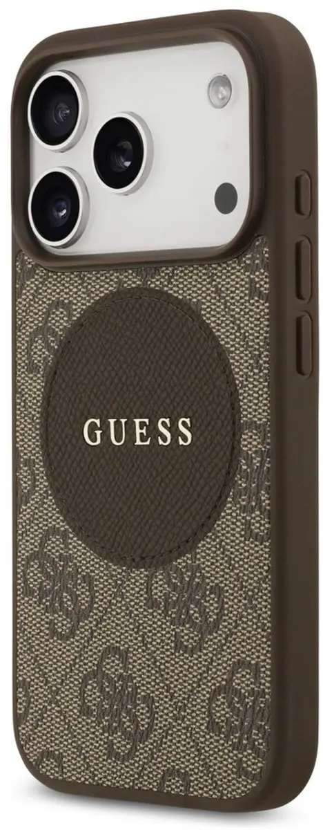 GUESS 4G Circle Classic Logo Hoesje iPhone 17 Pro Max - Zwart - MPN 3666339490034