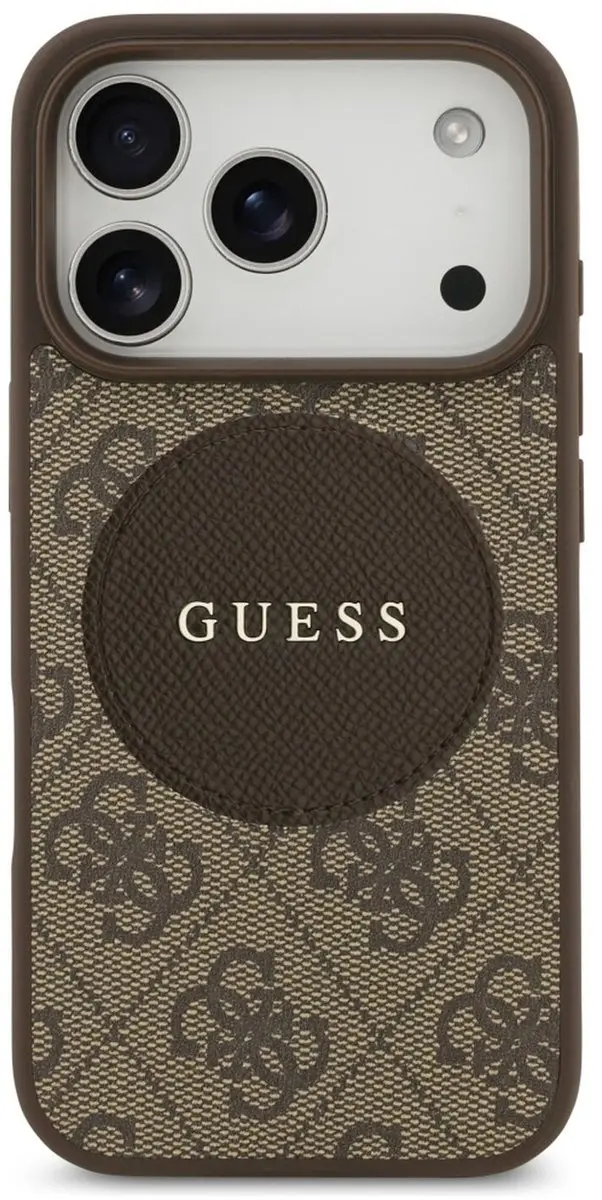 GUESS 4G Circle Classic Logo Hoesje iPhone 17 Pro Max - Zwart - MPN 3666339490034