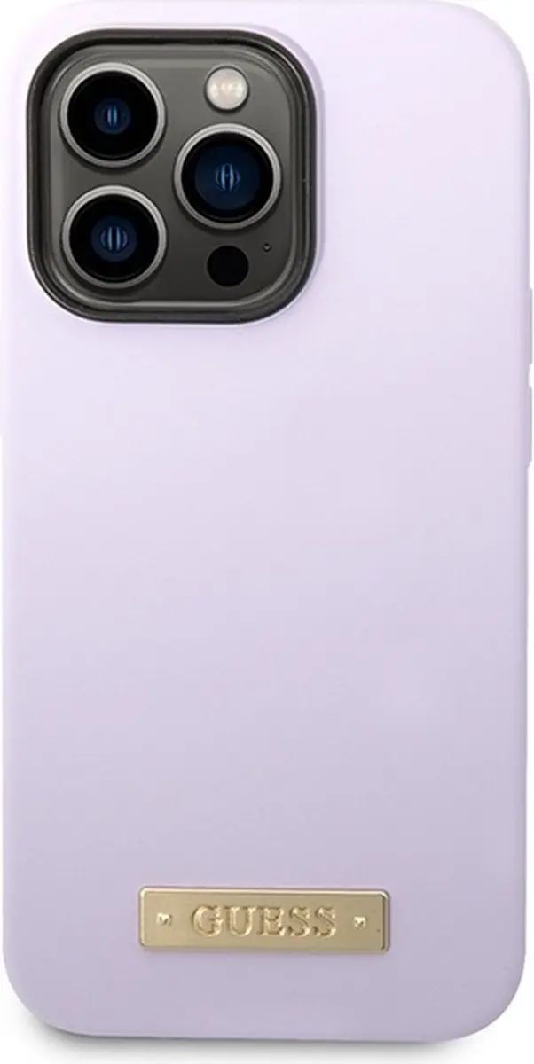 GUESS Silicone Back Case - iPhone 14 Pro - Paars - MagSafe - afbeelding 6 van 6