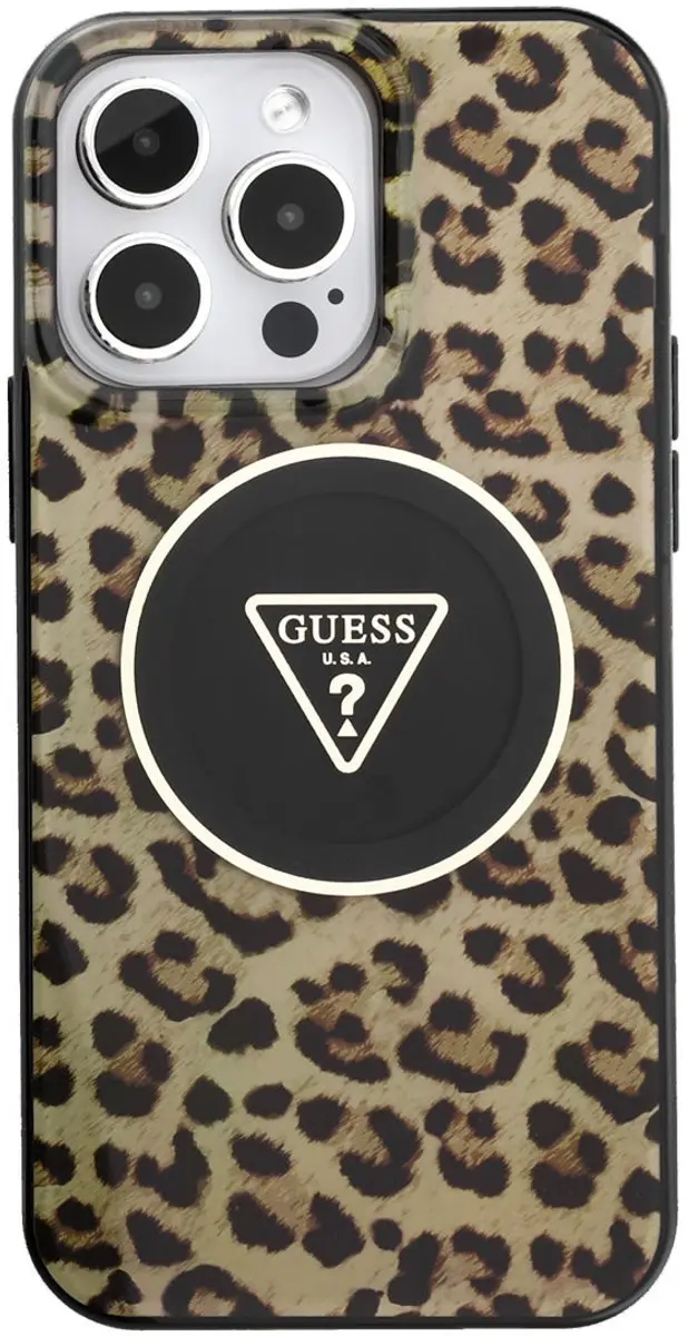 GUESS Telefoonhoesje iPhone 15 Pro Max - Bruin