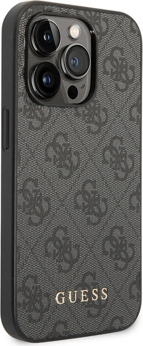 GUESS 4G Back Case iPhone 14 Pro Max - Grijs
