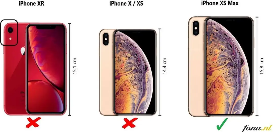 GUESS iPhone Xs Max Hoesje S212-3 - Kunstleer - 2 Pasjes - Zwart