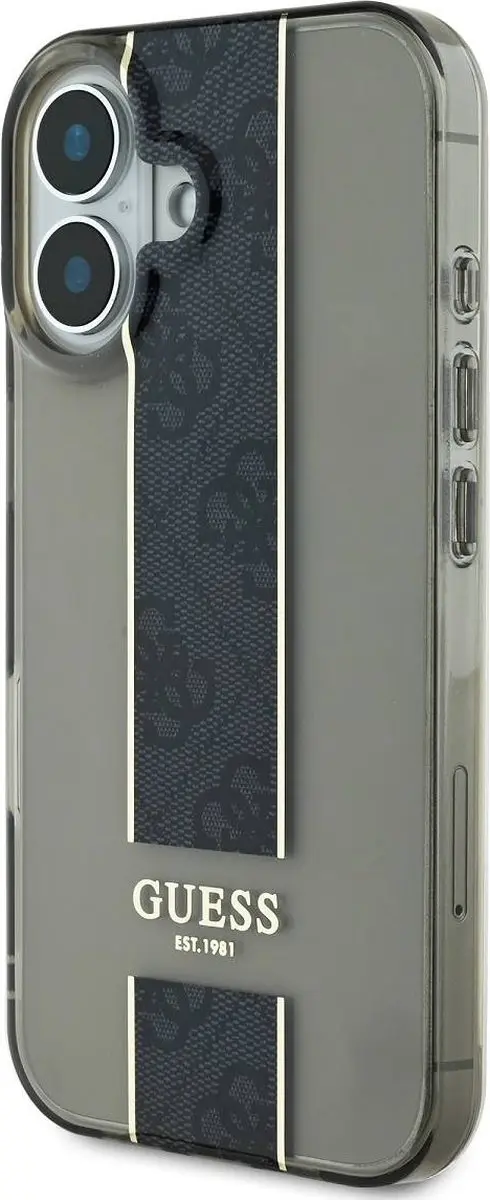 GUESS Beschermhoes iPhone 16 - Zwart