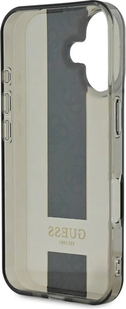 GUESS Beschermhoes iPhone 16 - Zwart