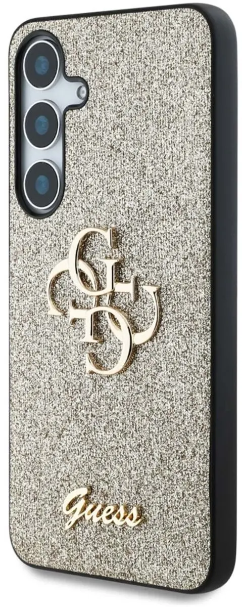 GUESS 4G Metal Logo Glitter Backcover GUHCS25SHG4SGD - Goud
