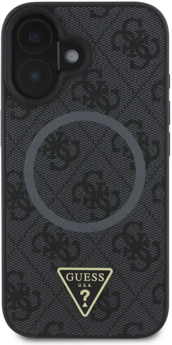 GUESS Telefoonhoesje iPhone 16 - MagSafe - Zwart