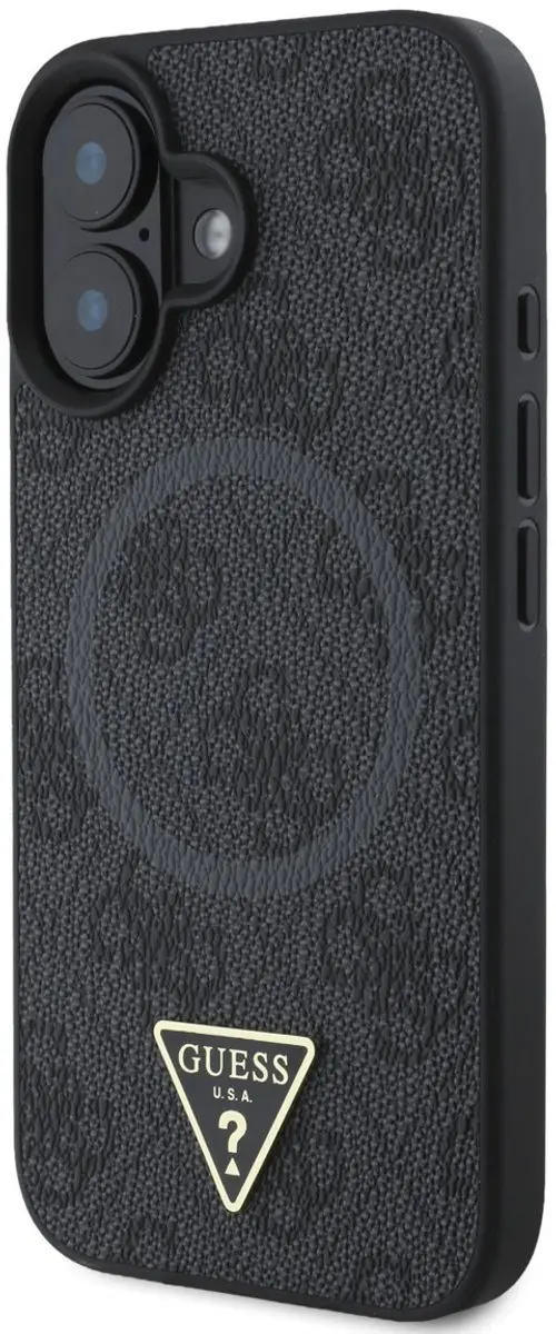 GUESS Telefoonhoesje iPhone 16 - MagSafe - Zwart