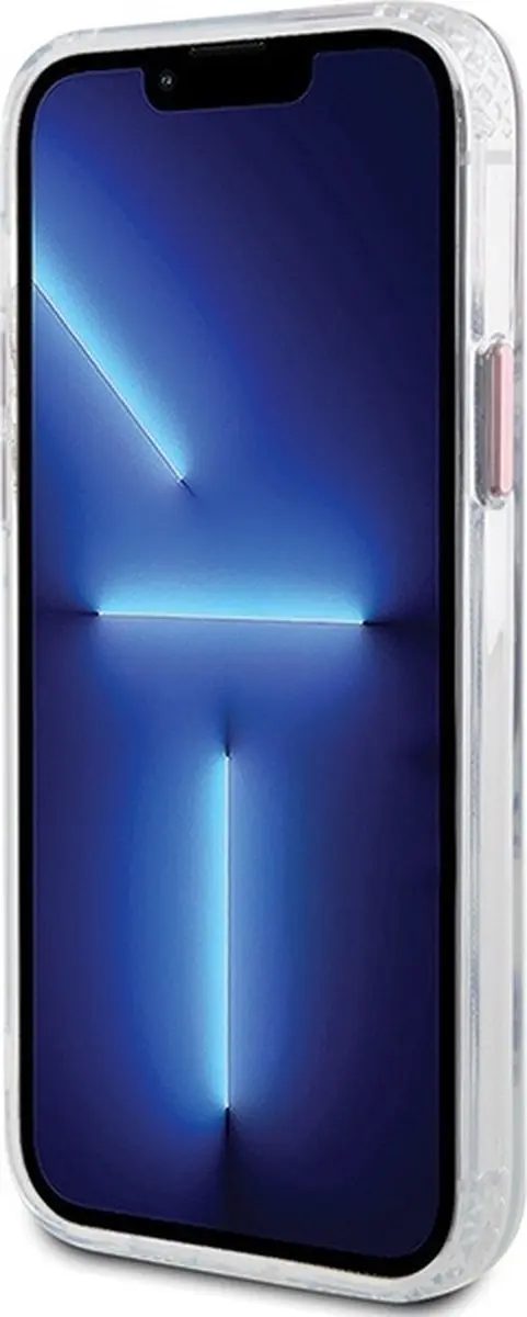 Guess Translucent Back Case - iPhone 12/12 Pro Roze - MagSafe
