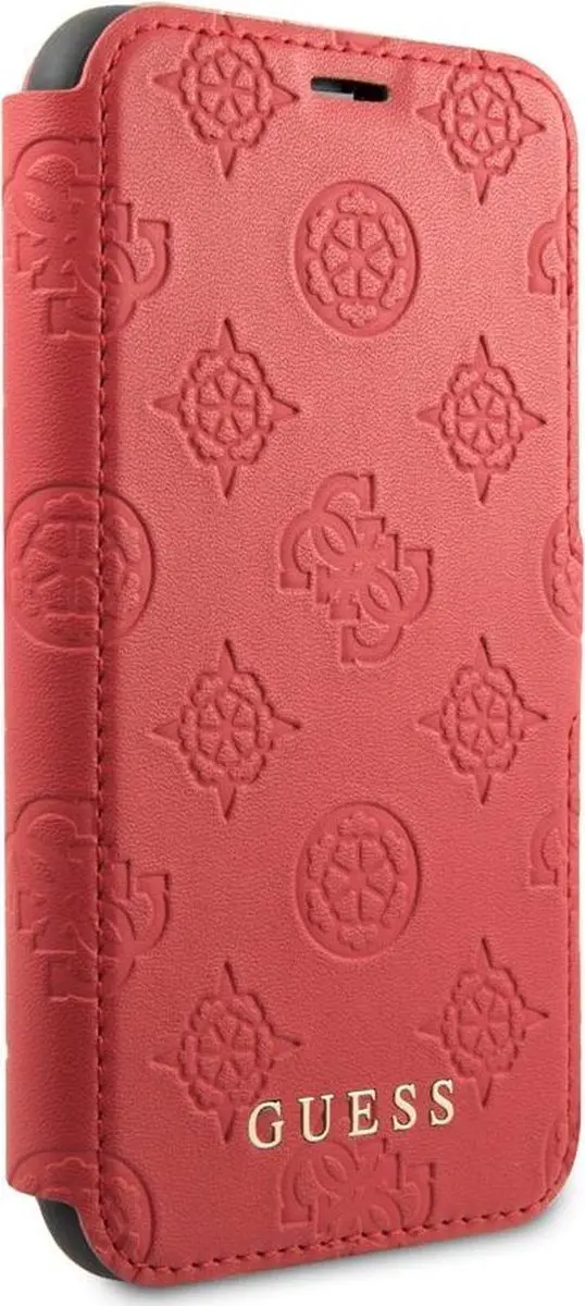 GUESS iPhone 11 Pro Hoesje S212-2 - Rood - 3 Pasjes