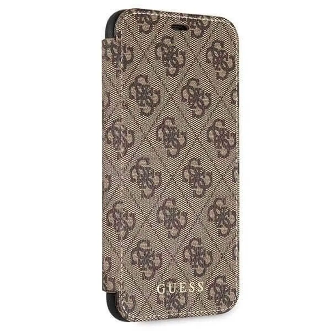 GUESS iPhone 11 Pro Hoesje - Bruin Kunstleer - 3 Pasjes