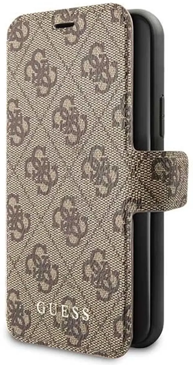GUESS iPhone 11 Pro Hoesje - Bruin Kunstleer - 3 Pasjes