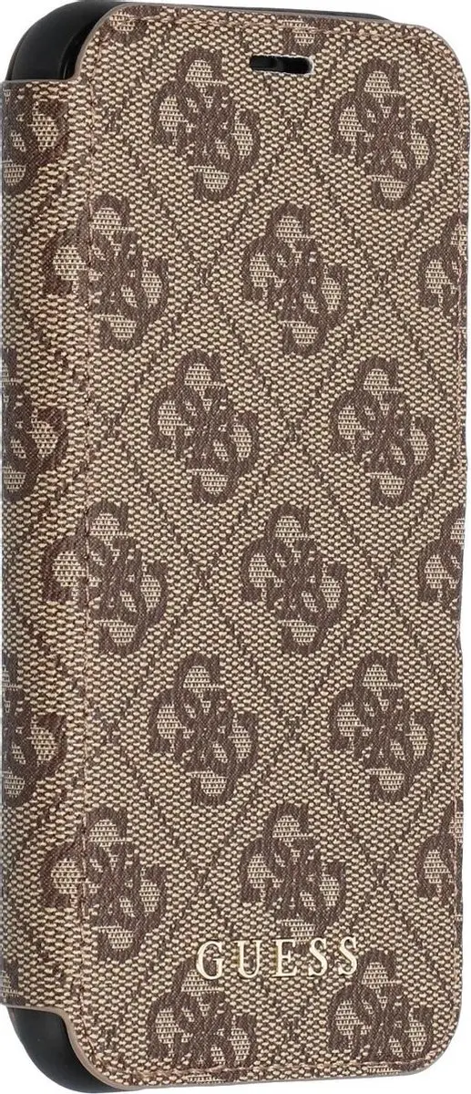 GUESS iPhone 11 Pro Hoesje - Bruin Kunstleer - 3 Pasjes