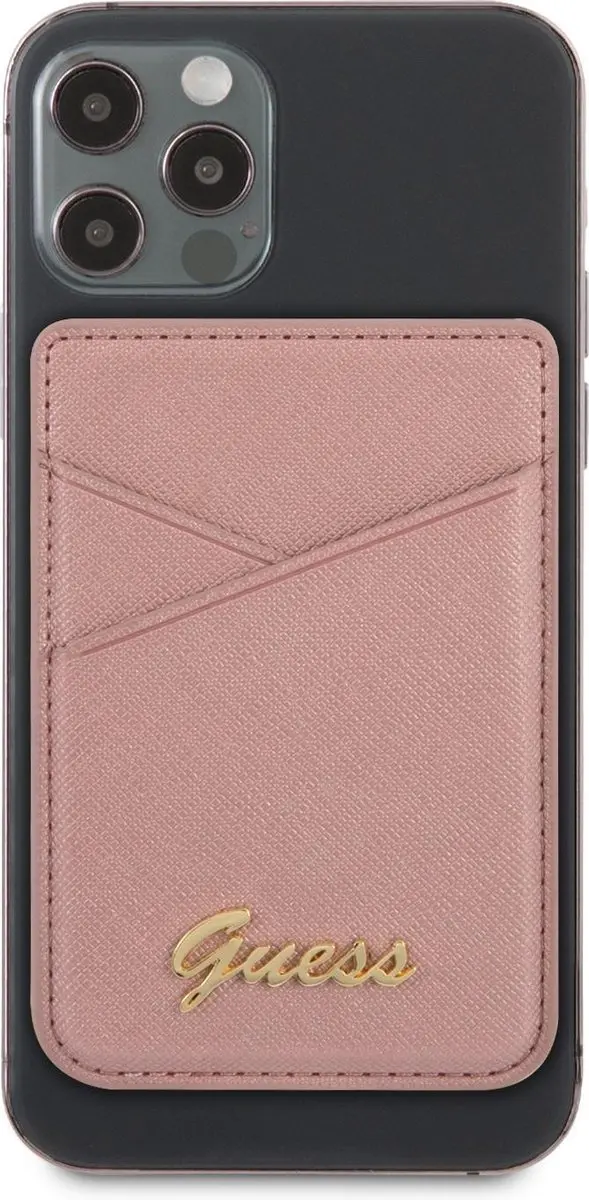 Guess Magnetische Kaarthouder 7429 - Roze - 2 Pasjes