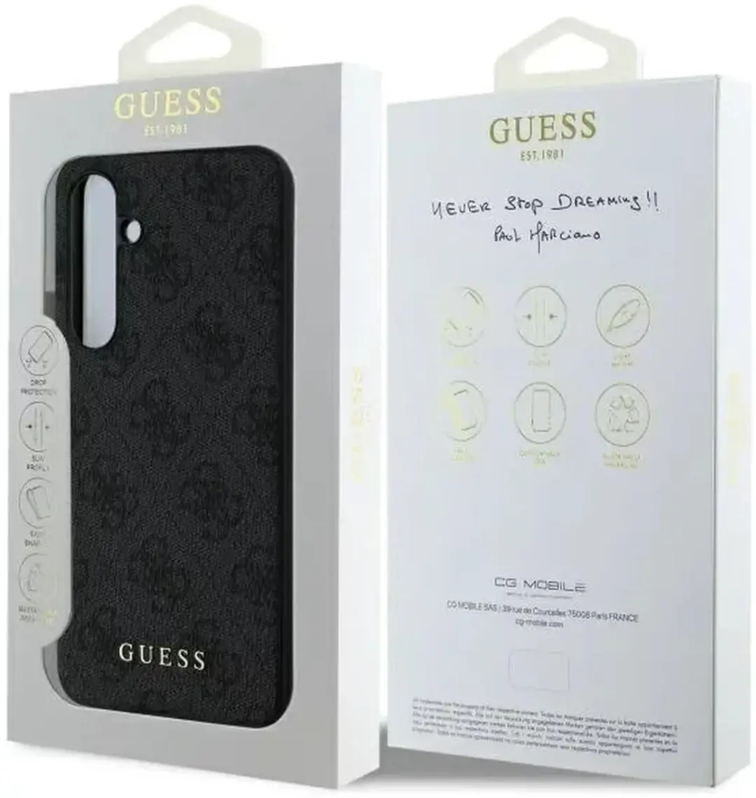 Guess 4G Charms Backcover Hoesje GUHCS24FEGF4GGR - Grijs