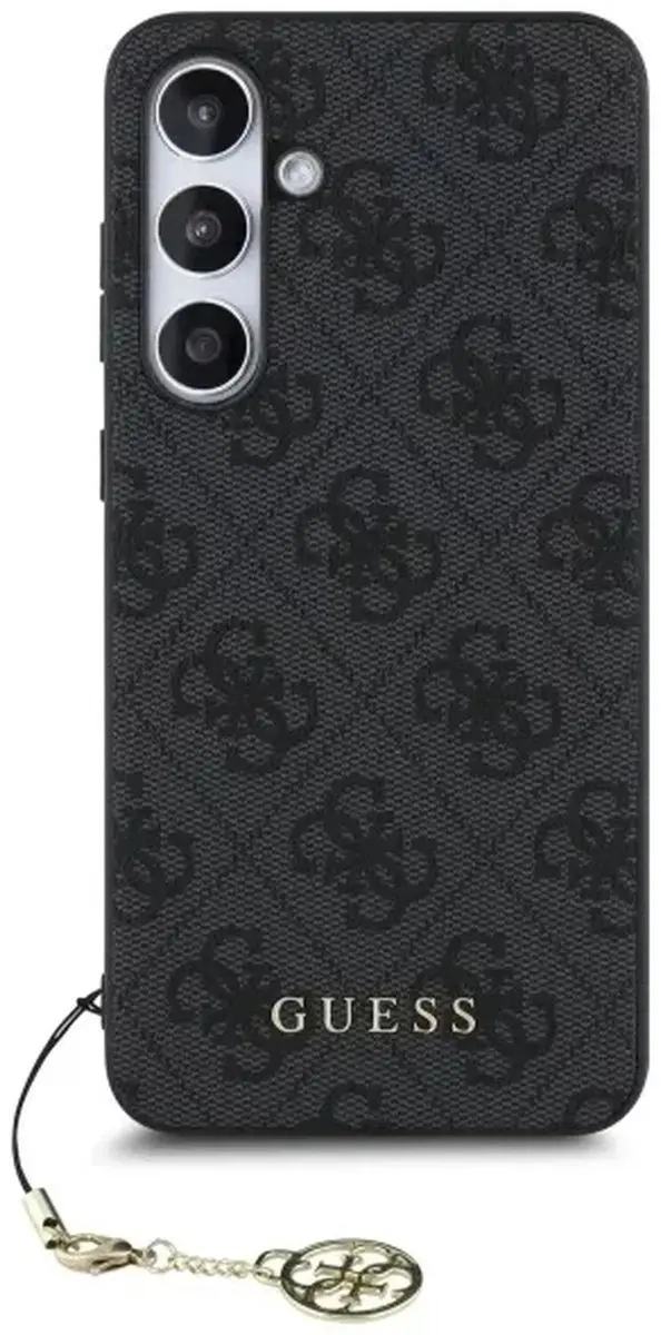 Guess 4G Charms Backcover Hoesje GUHCS24FEGF4GGR - Grijs