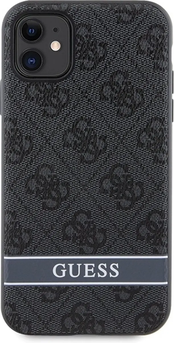 GUESS 4G Printed Stripe Back Case - iPhone 11 Grijs - afbeelding 6 van 6