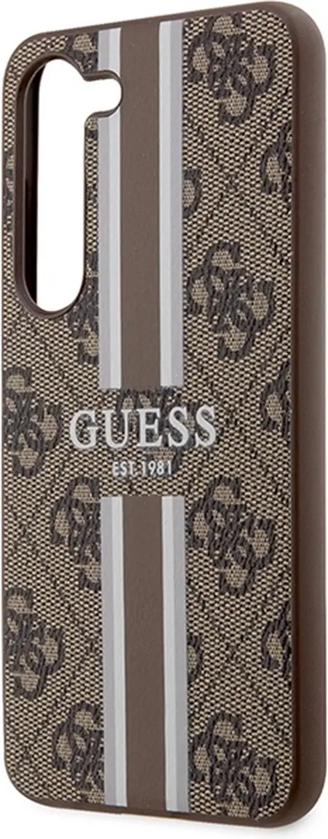 GUESS 4G Printed Stripe Back Case - Samsung Galaxy S23 - Bruin