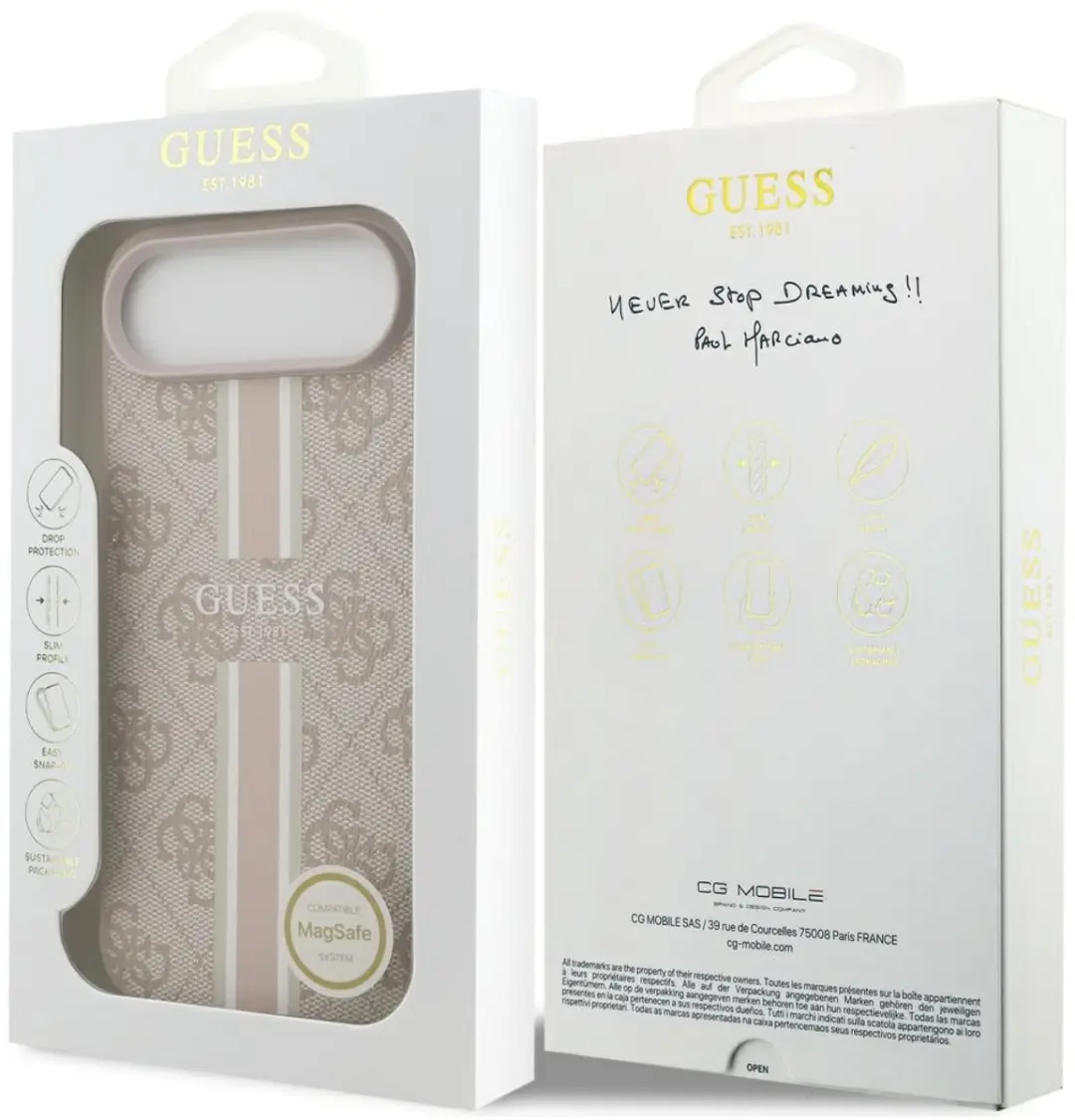 GUESS Hoesje iPhone Air - MagSafe - Roze