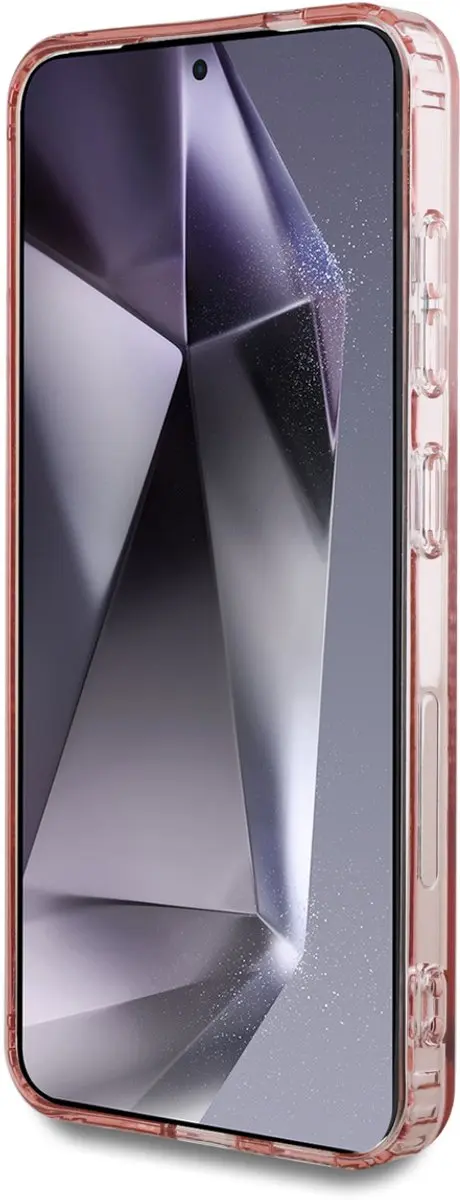 Guess MagSafe Glitter Gradient Hoesje - Samsung Galaxy S25 - Roze