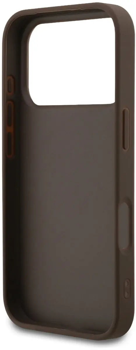 GUESS Hoesje iPhone 17 Pro - Bruin Canvas