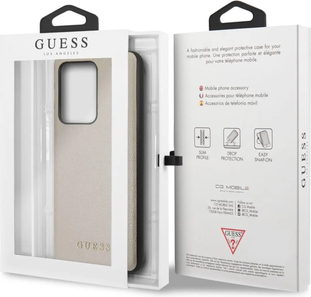 Guess Samsung Galaxy S20 Ultra Backcase - Effen Goud