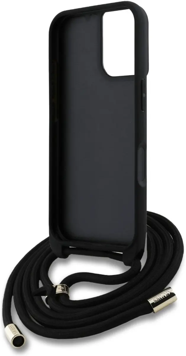 Guess 4G Big Logo iPhone 16 Hoesje - Zwart - afbeelding 6 van 6