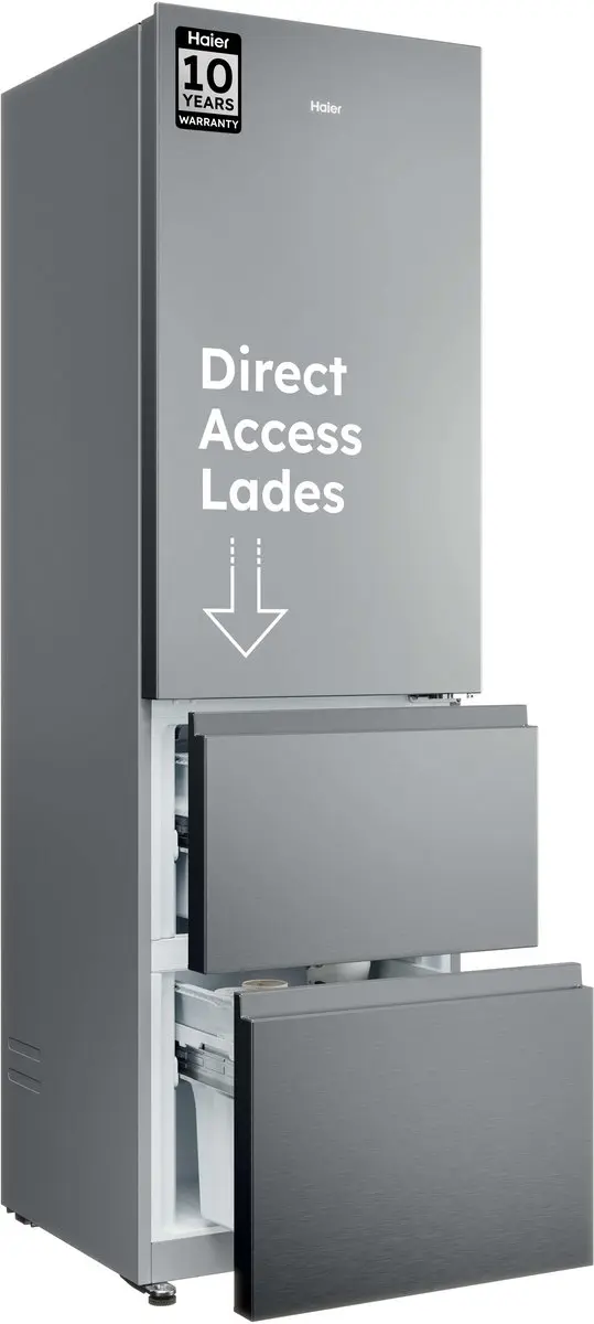 Haier HTR3518ENMX Koel-Vriescombinatie 303L