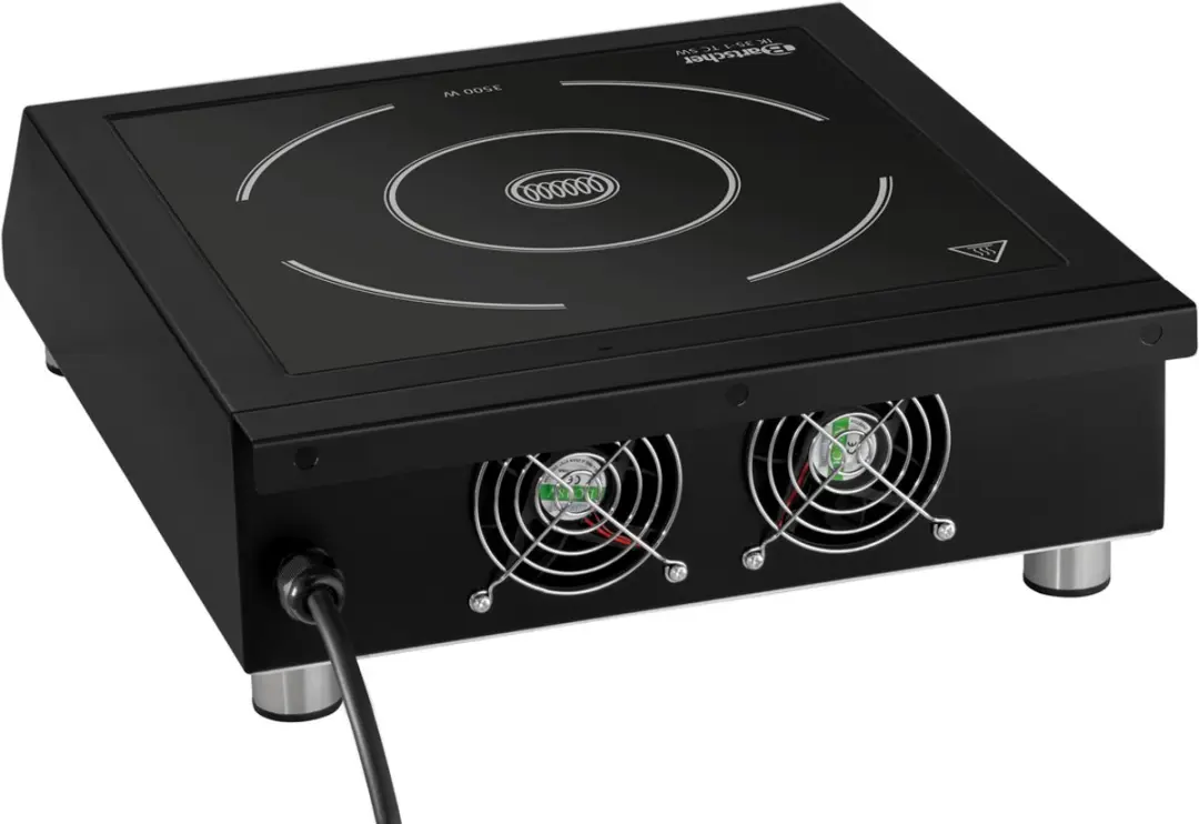 Bartscher Inductiekookplaat IK 35-1 TC - 3,5 kW - 1 Zone - Ø24cm - Zwart