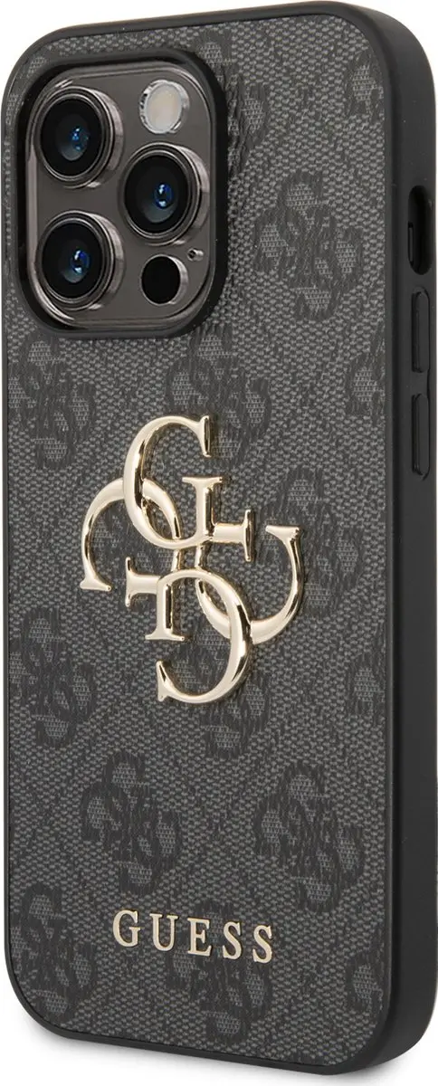 Guess iPhone 14 Pro Max Telefoonhoesje - Grijs - MagSafe