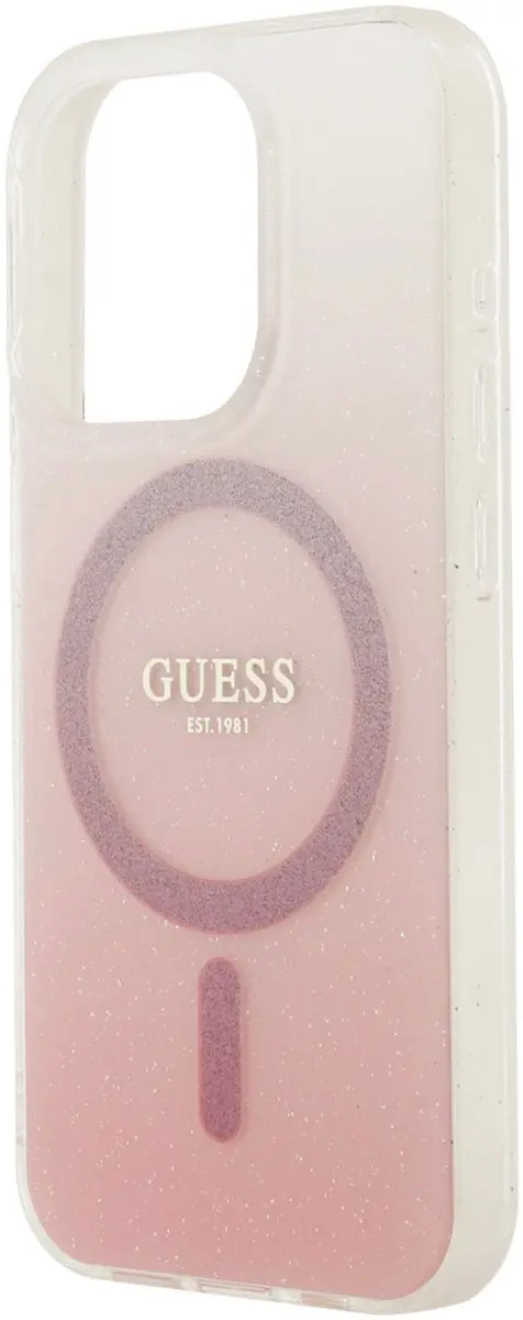 Guess iPhone 15 Pro Hoesje - MagSafe - Roze - MPN 3666339455842 - afbeelding 6 van 6