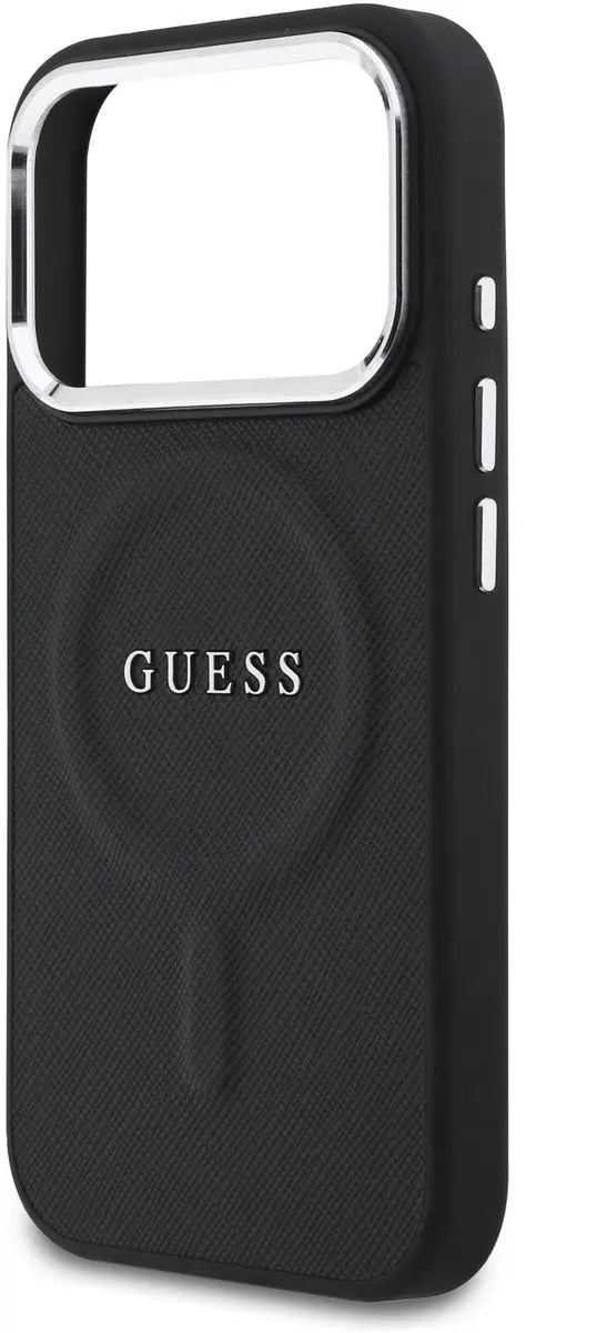 Guess PU Saffiano Backcover iPhone 17 Pro 14707 - Zwart