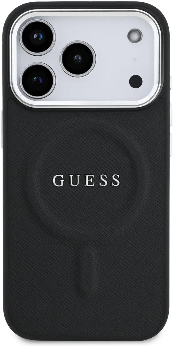 Guess PU Saffiano Backcover iPhone 17 Pro 14707 - Zwart