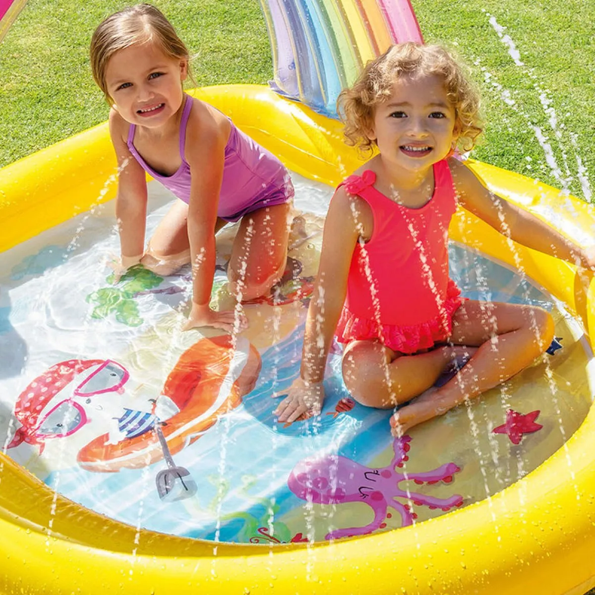 Intex Zwembad 130cm - I03402830 - Geel/Groen/Paars/Rozeblauw