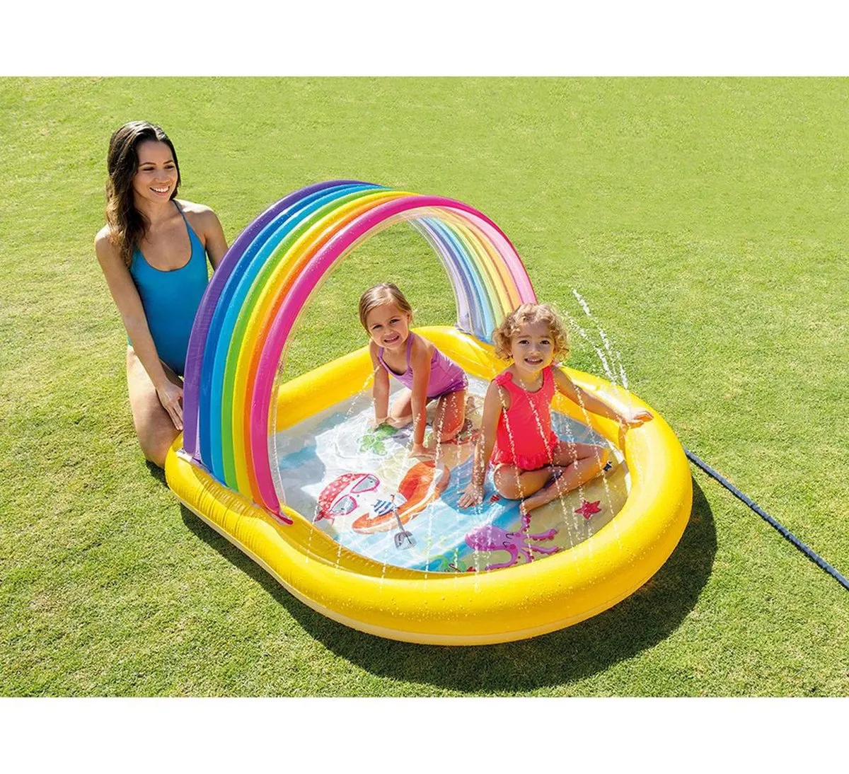 Intex Zwembad 130cm - I03402830 - Geel/Groen/Paars/Rozeblauw