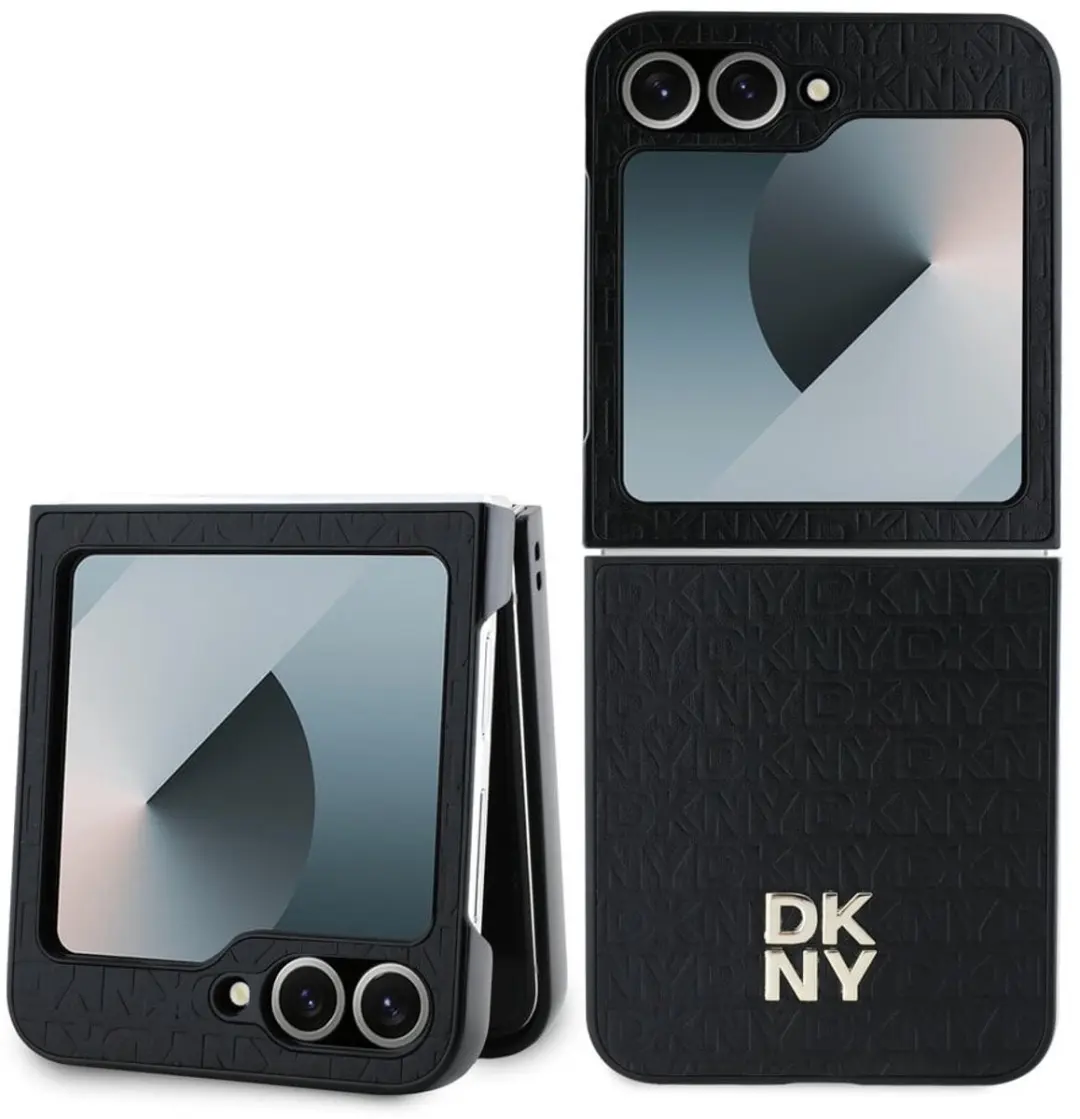 DKNY Hoes Samsung Galaxy Z Flip 6 Stack Logo - Zwart