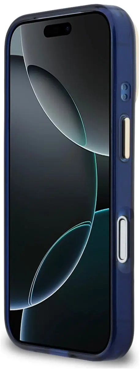 GUESS IML 4G Script Metal Logo Backcover 14695 - Blauw