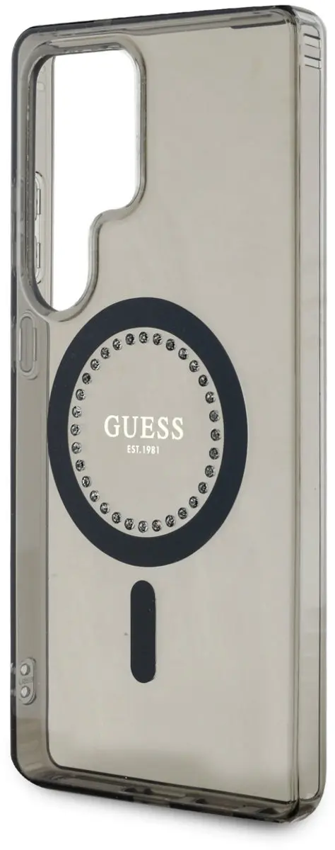 GUESS IML Hoesje Samsung Galaxy S25 Ultra - Zwart - GUHMS25LPFTDTEK