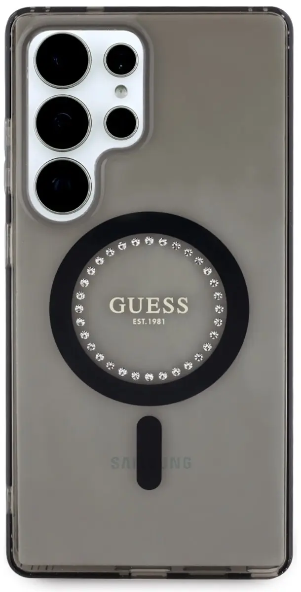 GUESS IML Hoesje Samsung Galaxy S25 Ultra - Zwart - GUHMS25LPFTDTEK