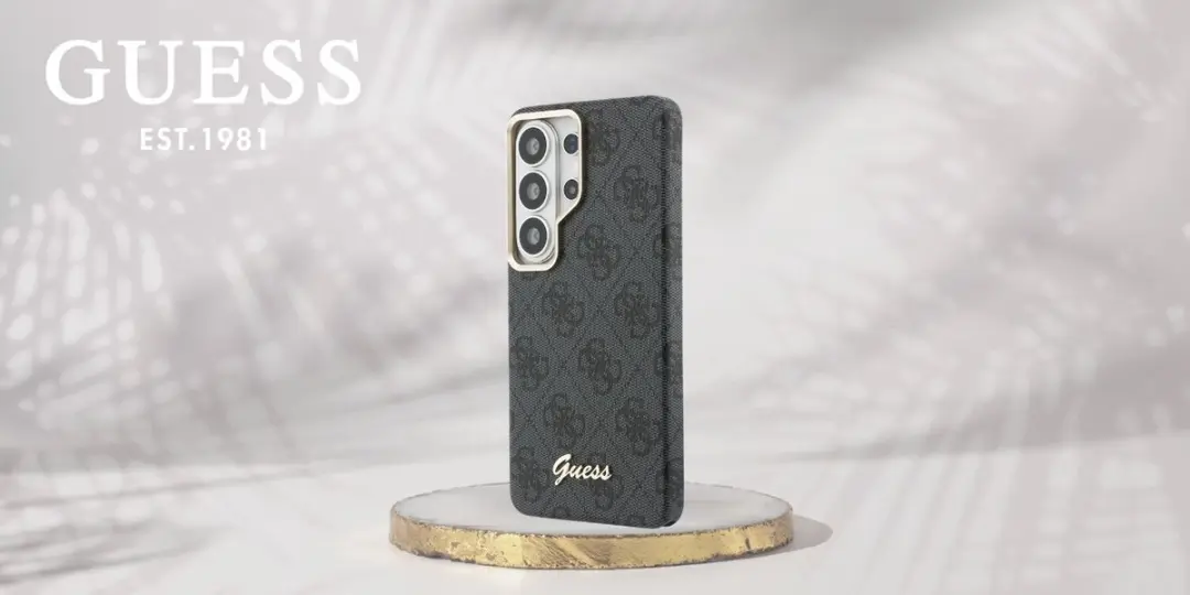 GUESS Hoesje Samsung Galaxy S26 Ultra 4G Script Logo - Zwart