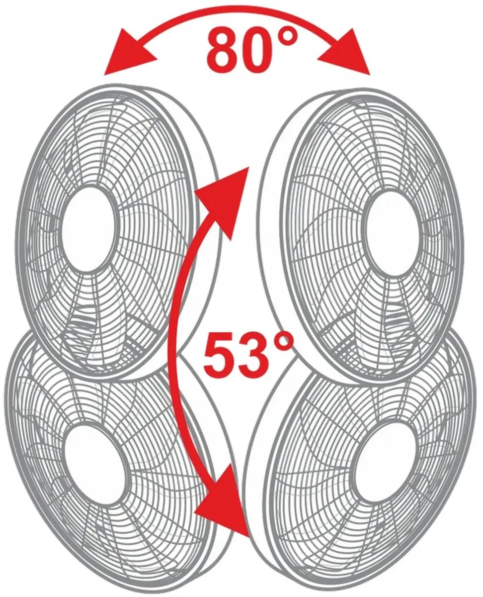 Casafan Airos Eco Design Wall II SW Wandventilator 40cm - 45W - Zwart