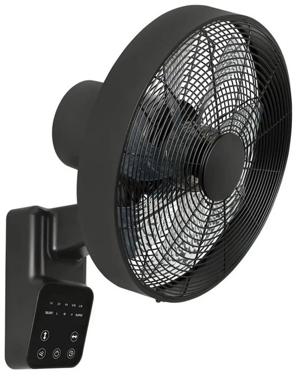 Casafan Airos Eco Design Wall II SW Wandventilator 40cm - 45W - Zwart